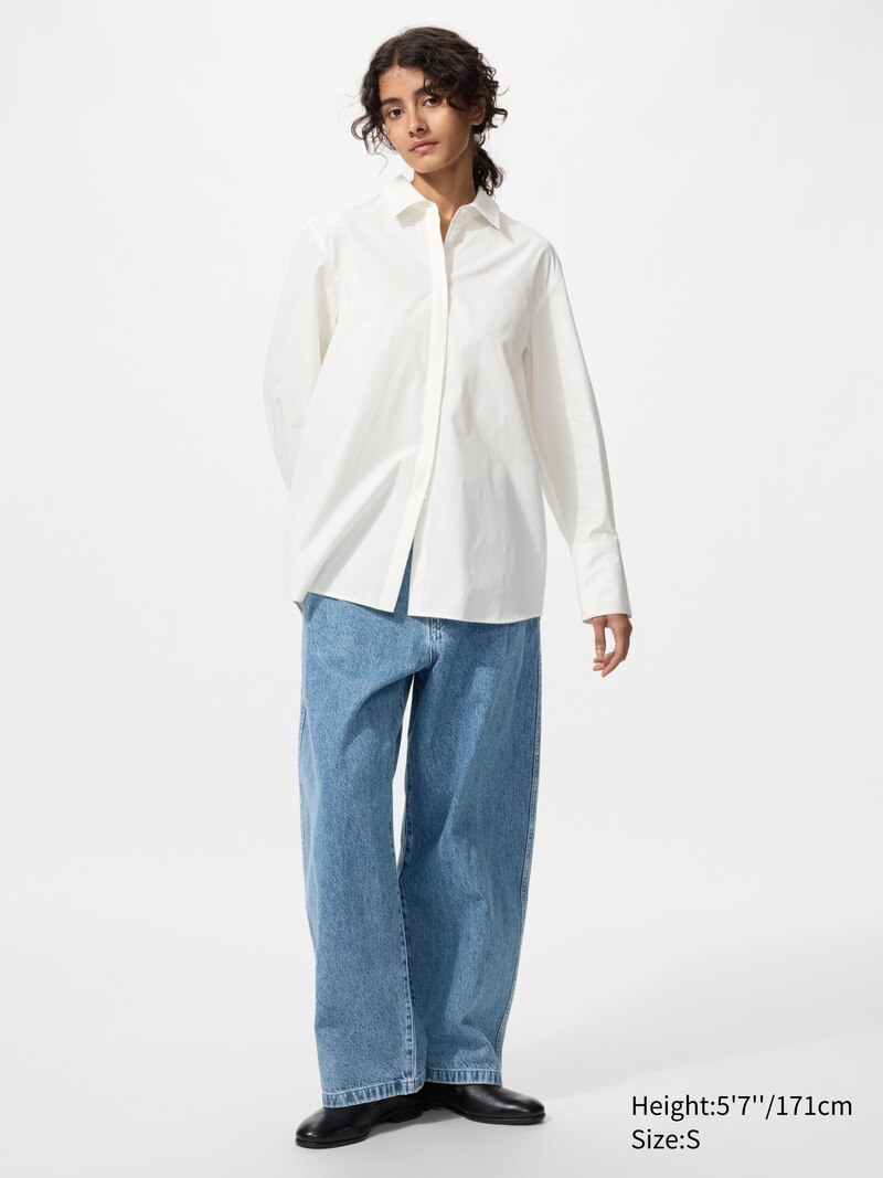 Хлопковая длинная рубашка