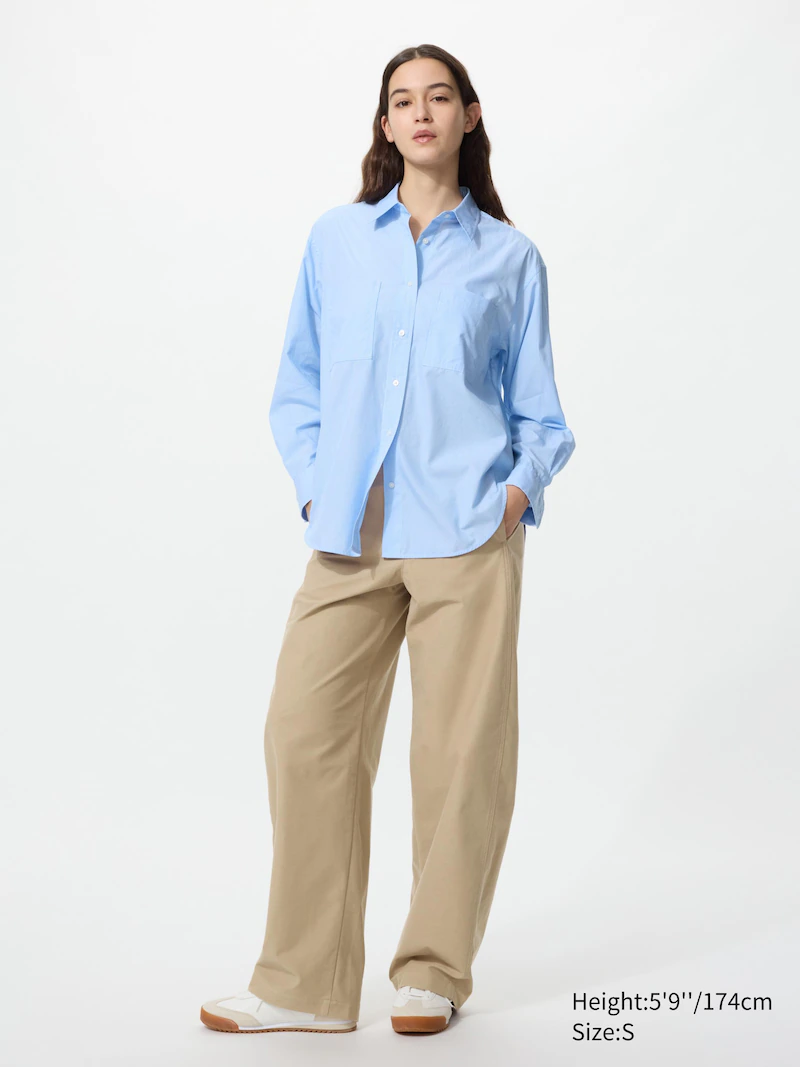 Хлопковая рубашка oversized