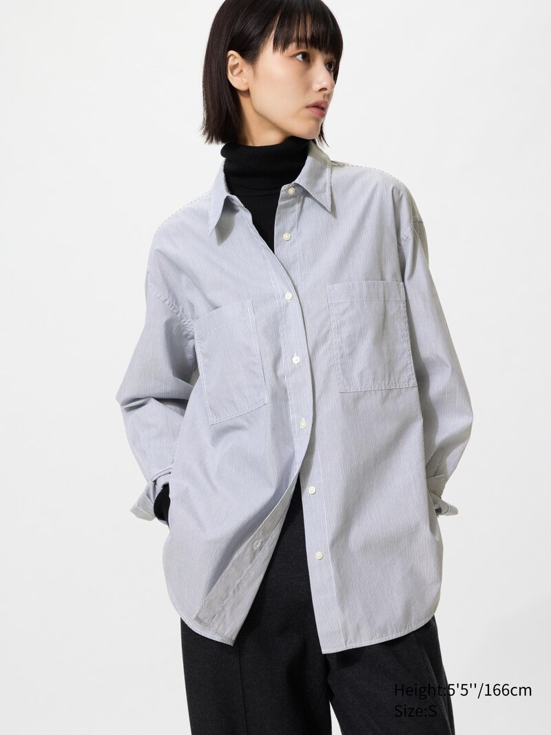 Хлопковая рубашка oversized