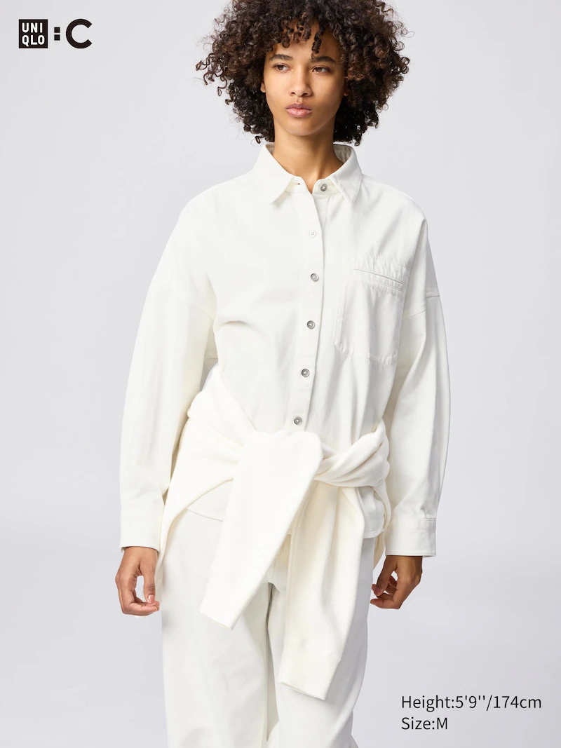 Джинсовая рубашка куртка relaxed fit