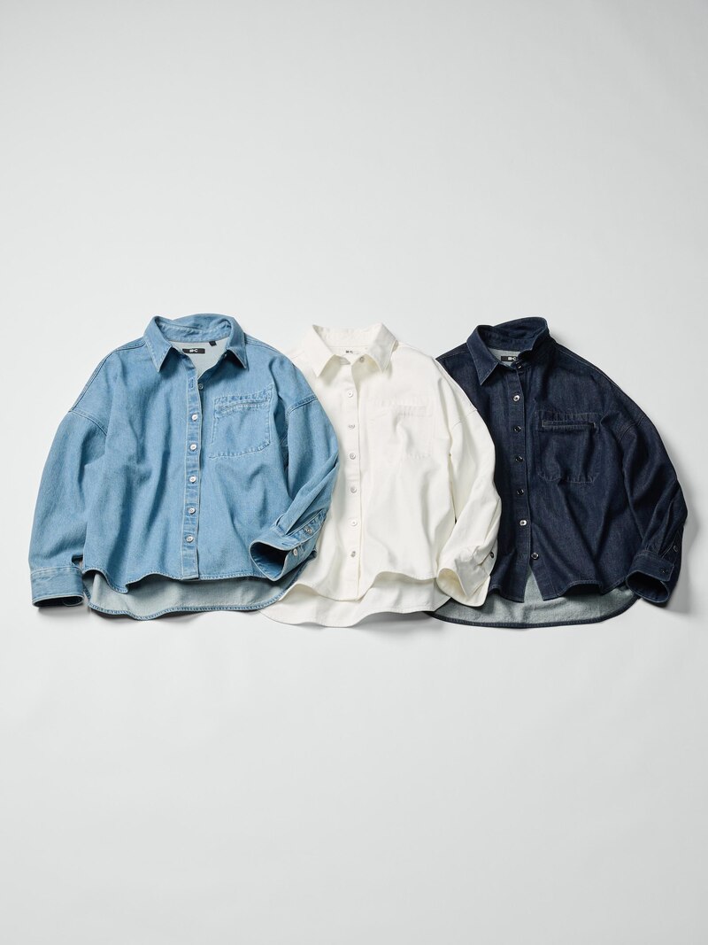 Джинсовая рубашка куртка relaxed fit