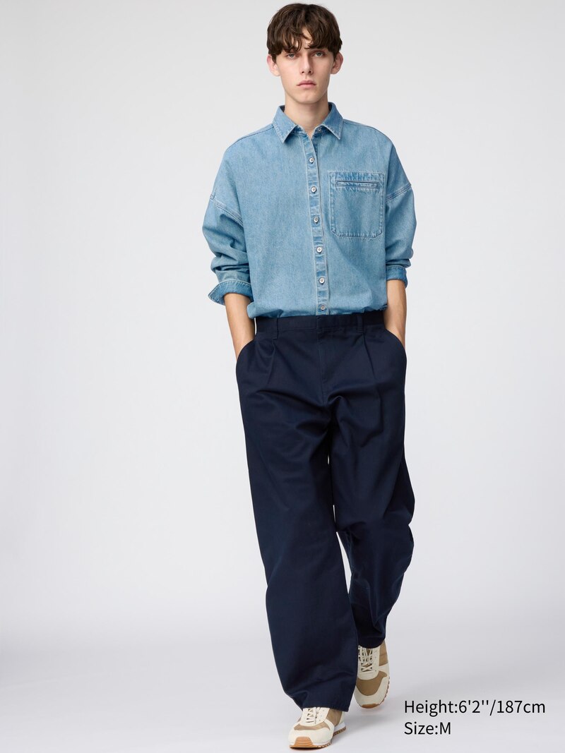 Джинсовая рубашка куртка relaxed fit