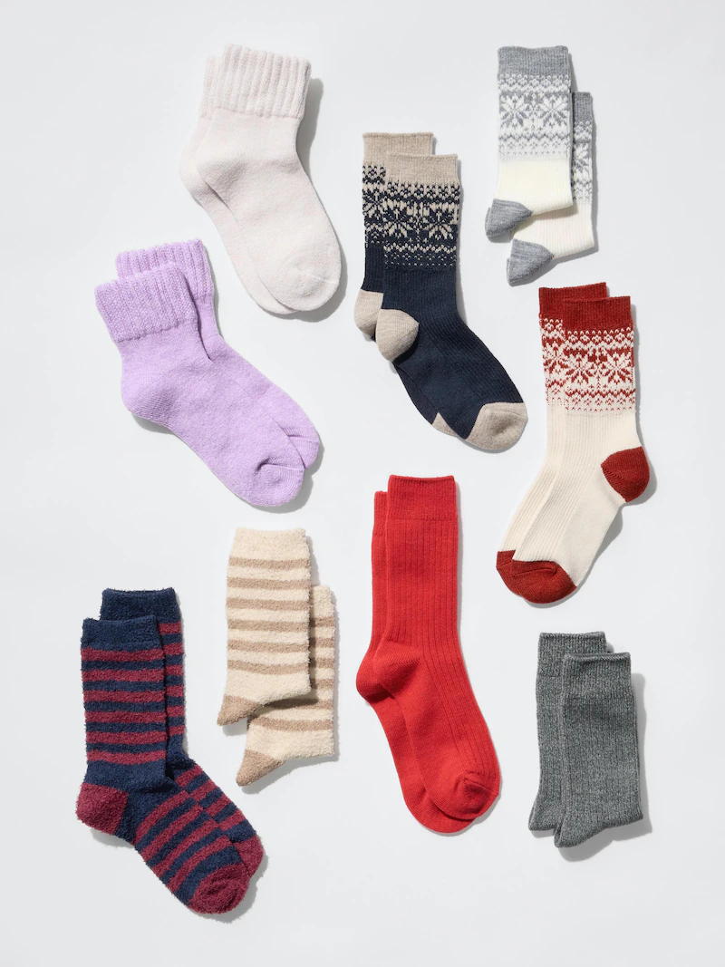 Носки heattech (тюльпановая фактура)