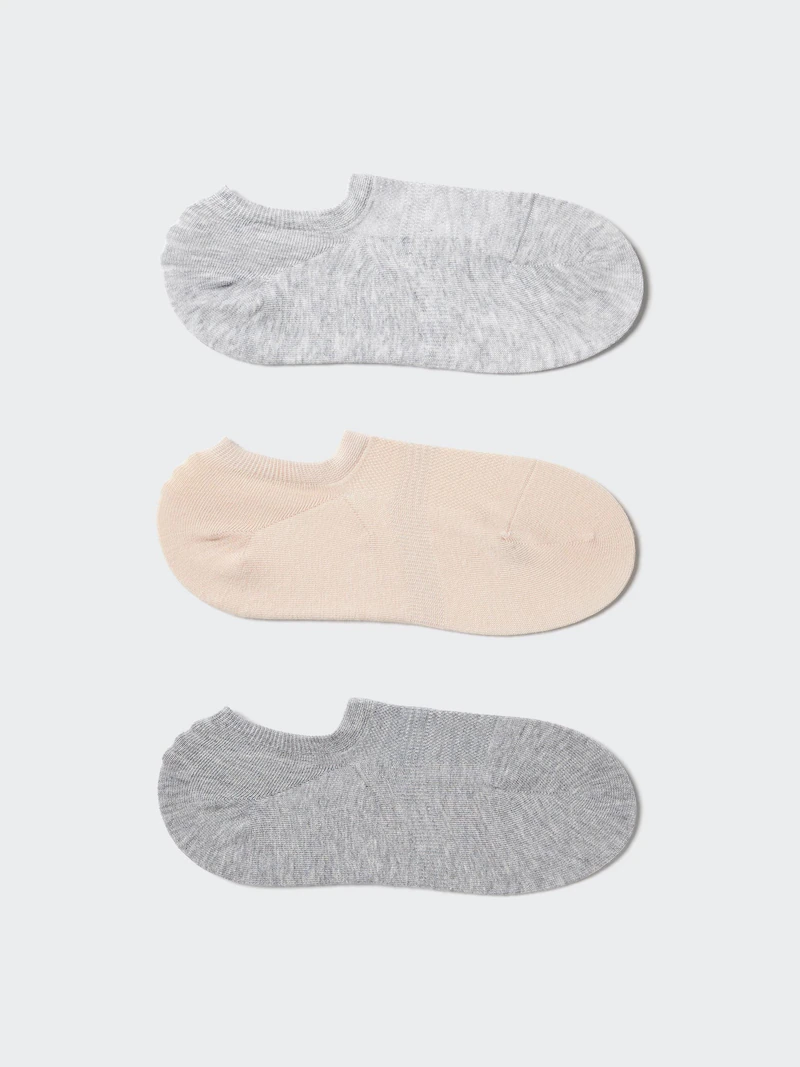 Носки-тапочки (сетчатые, 3 пары)