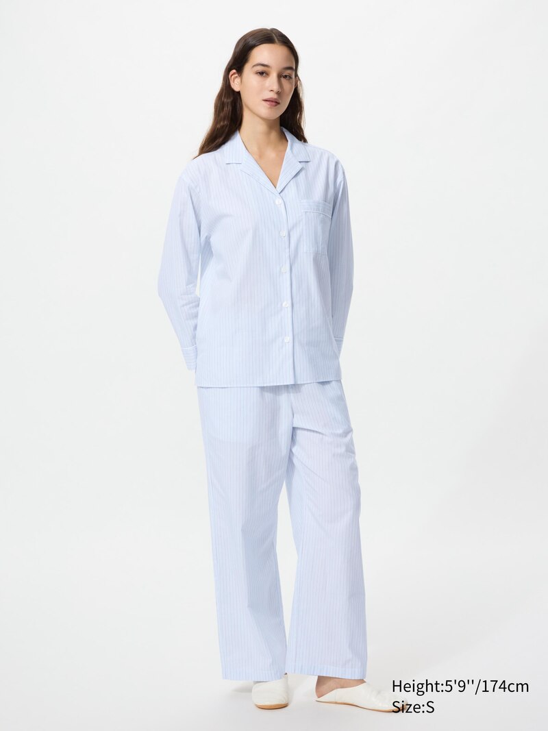 Хлопковая пижама с длинным рукавом