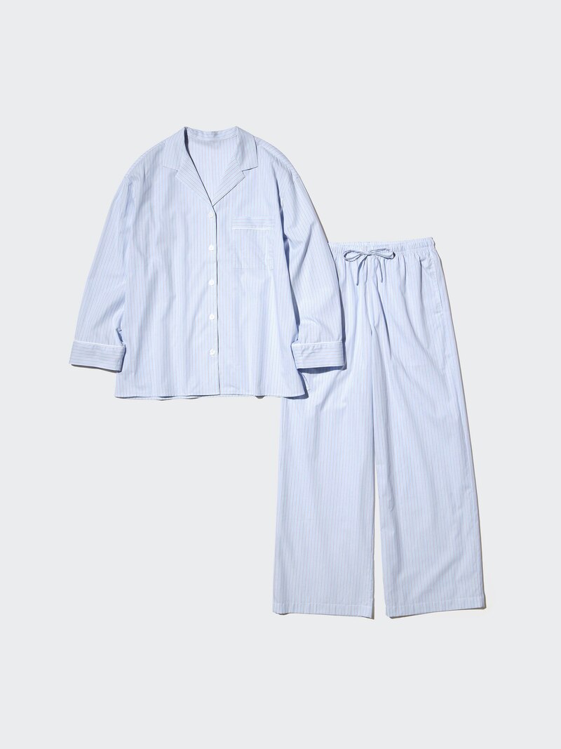 Хлопковая пижама с длинным рукавом