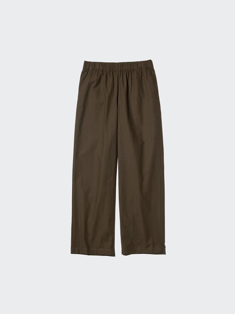 Хлопковые укороченные брюки свободного кроя (длинные)