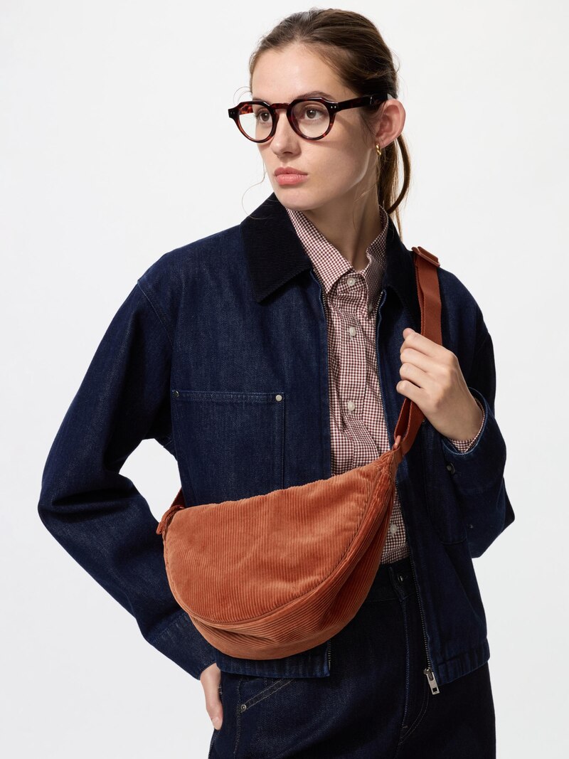 Сумка мини на плечо (вельвет)