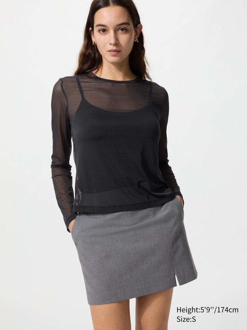 Юбка-шорты с разрезом