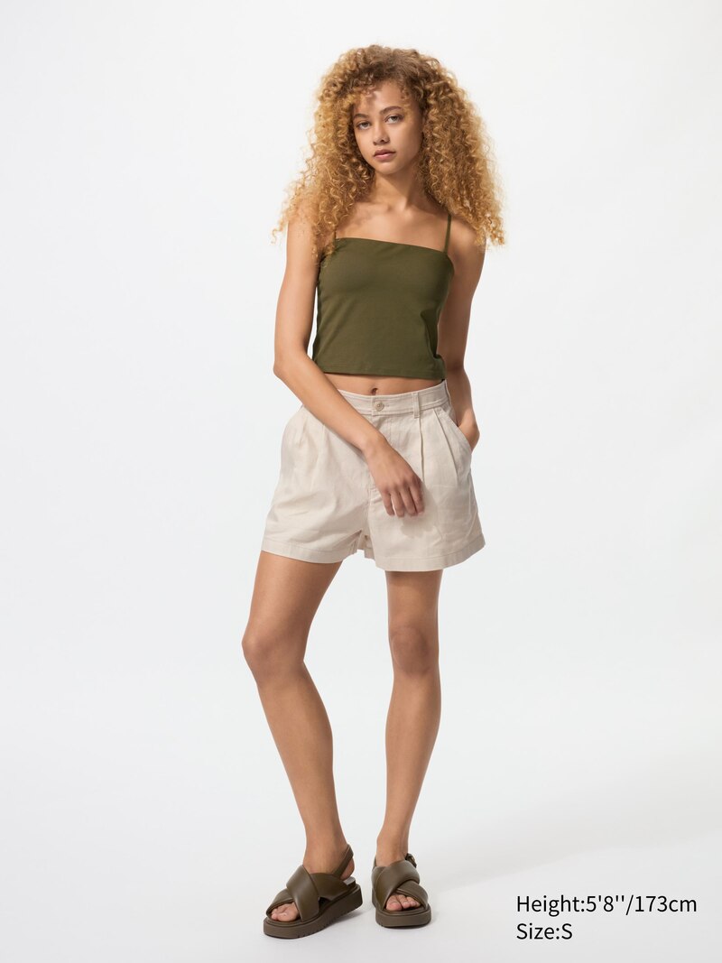 Топ-туба с открытой спиной и утолщенной тканью airism cotton