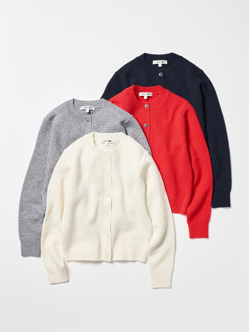 Кардиган с круглым вырезом из шерстяной смеси