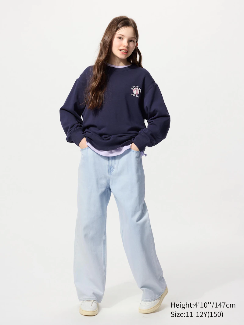 Джинсы широкие прямые