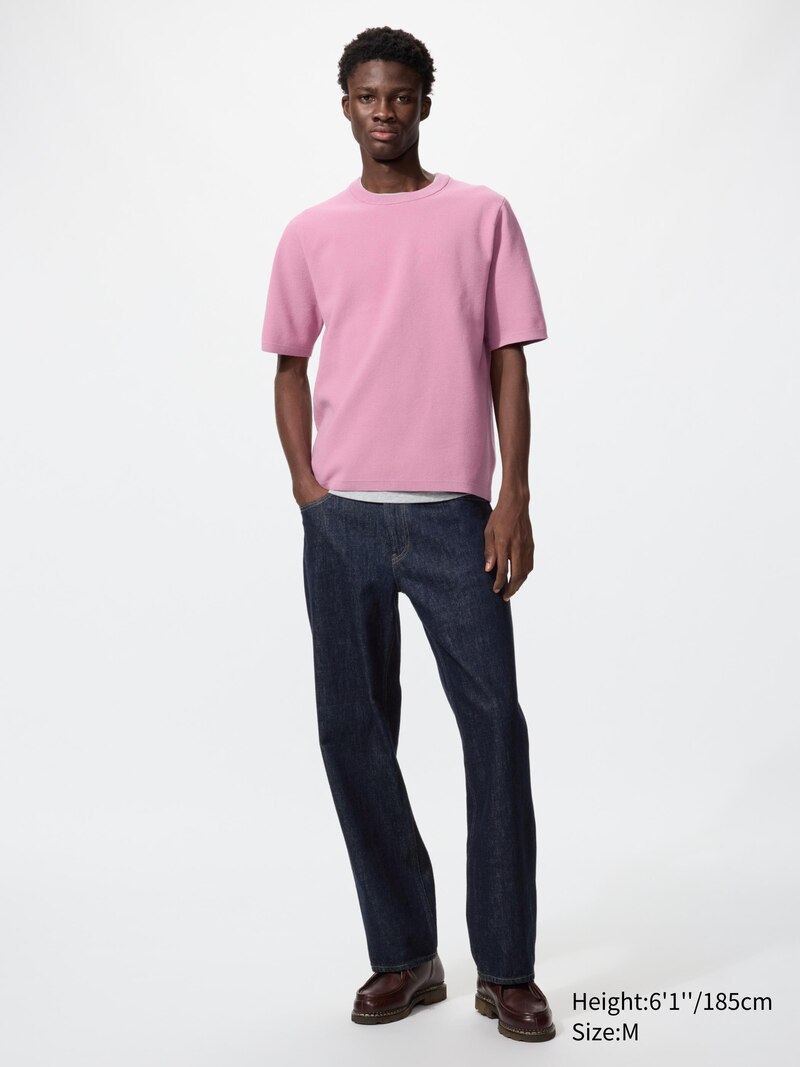 Футболка с коротким рукавом из ребристого трикотажа milano