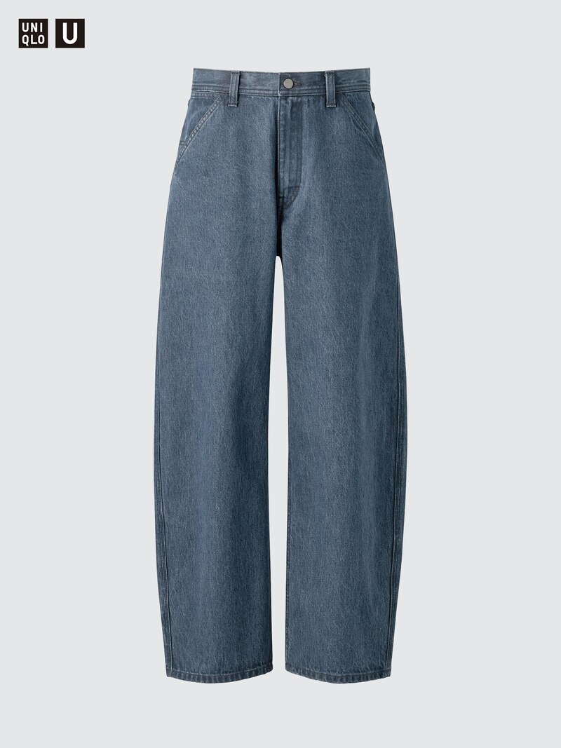 Джинсы с широкими бочонками