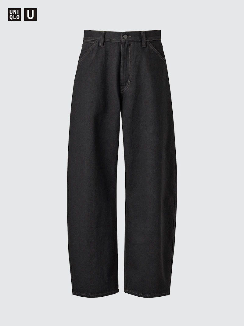 Джинсы с широкими бочонками