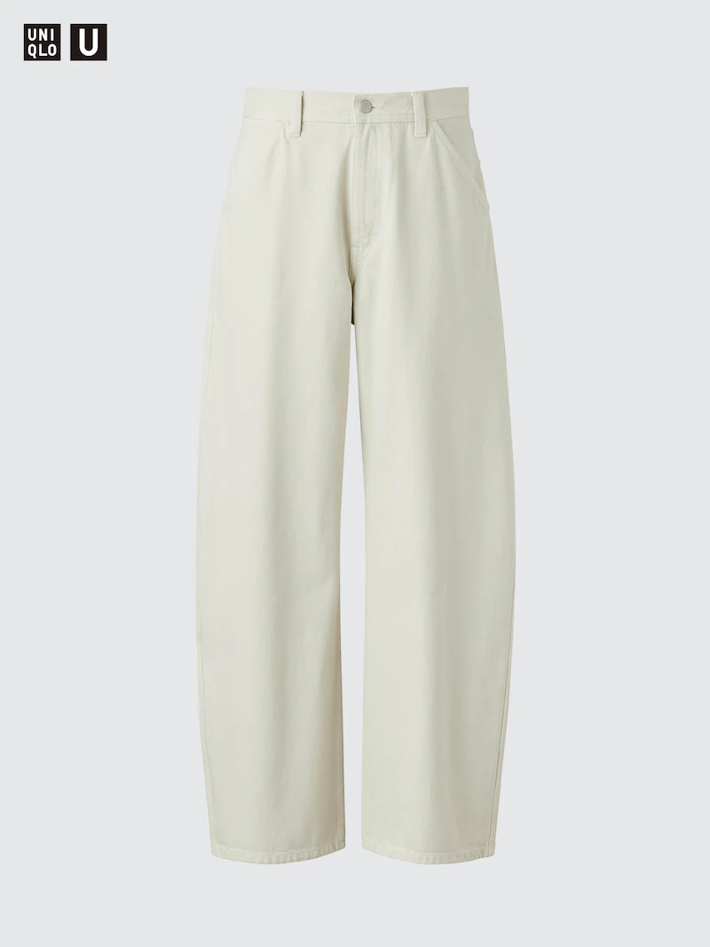 Джинсы с широкими бочонками