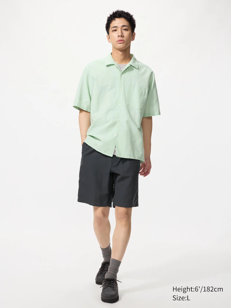 Шорты из льняной смеси