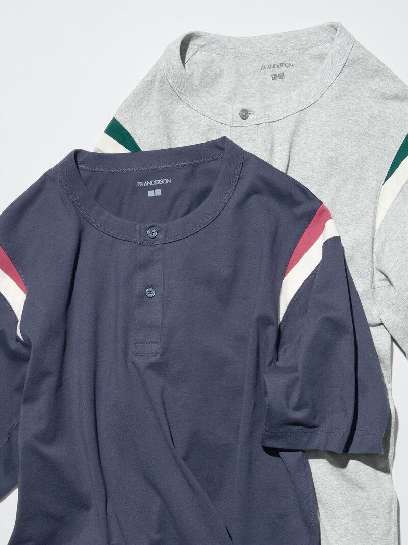 Футболка oversized henley с отложным воротником