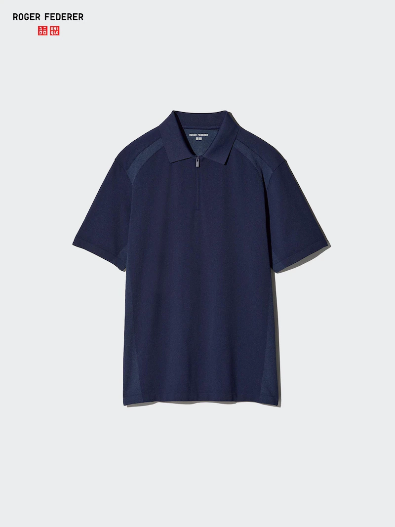 Поло с короткой молнией dry-ex