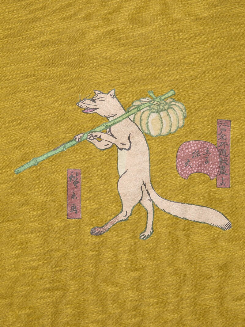 Футболка ukiyo-e с мотивами животных