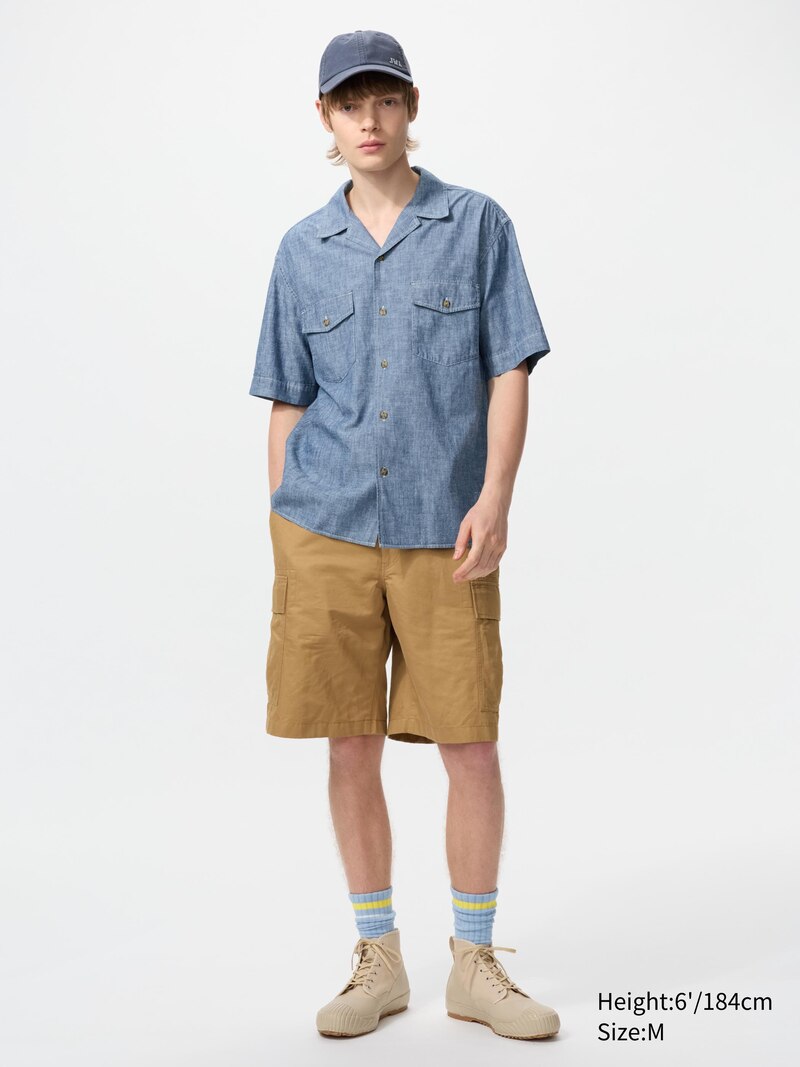 Рубашка overshirt из шамбре