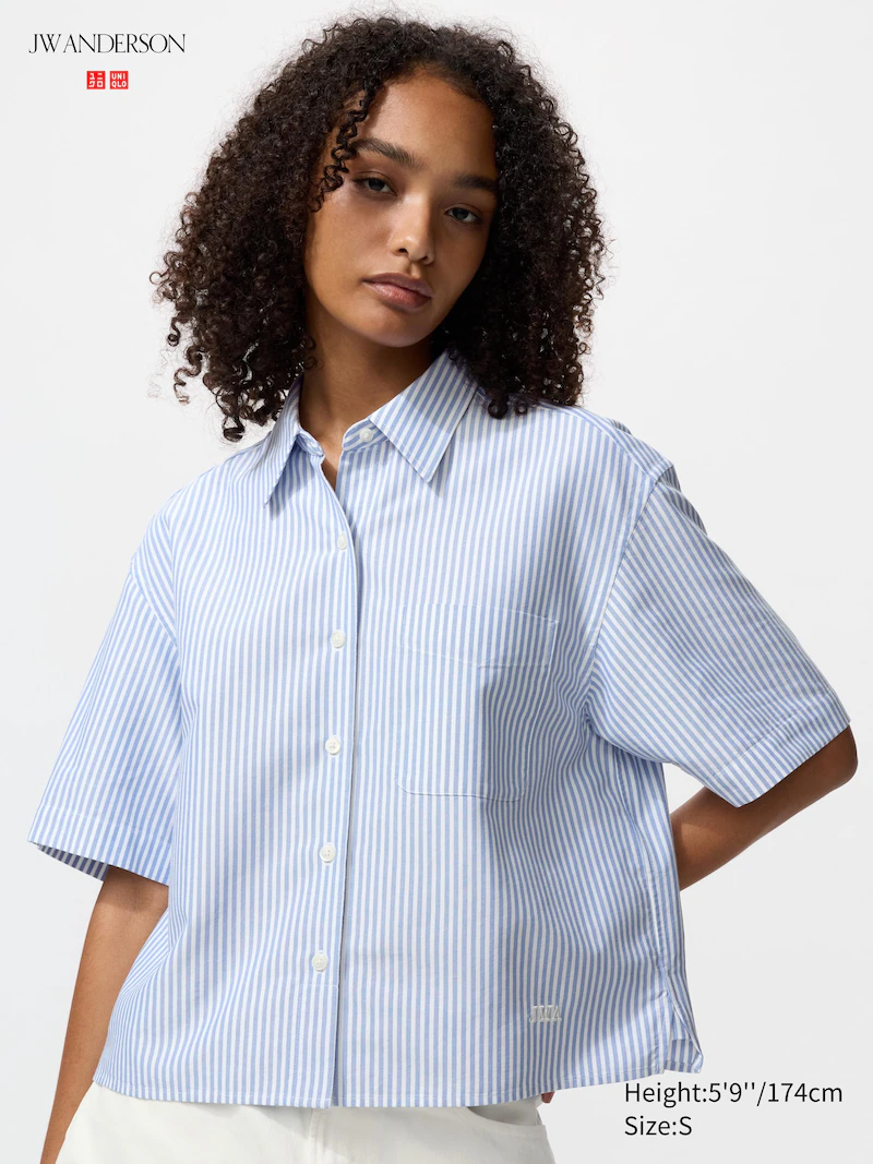 Рубашка oxford boxy (в полоску)