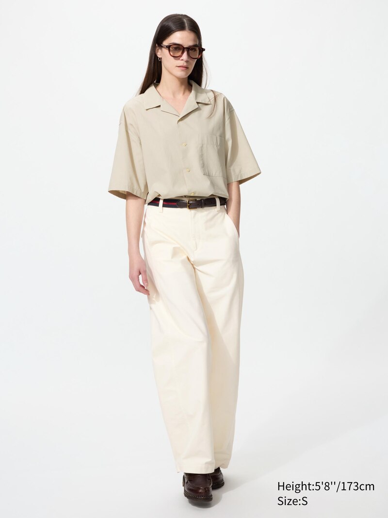 Рубашка с открытым воротником (на короткий рукав)