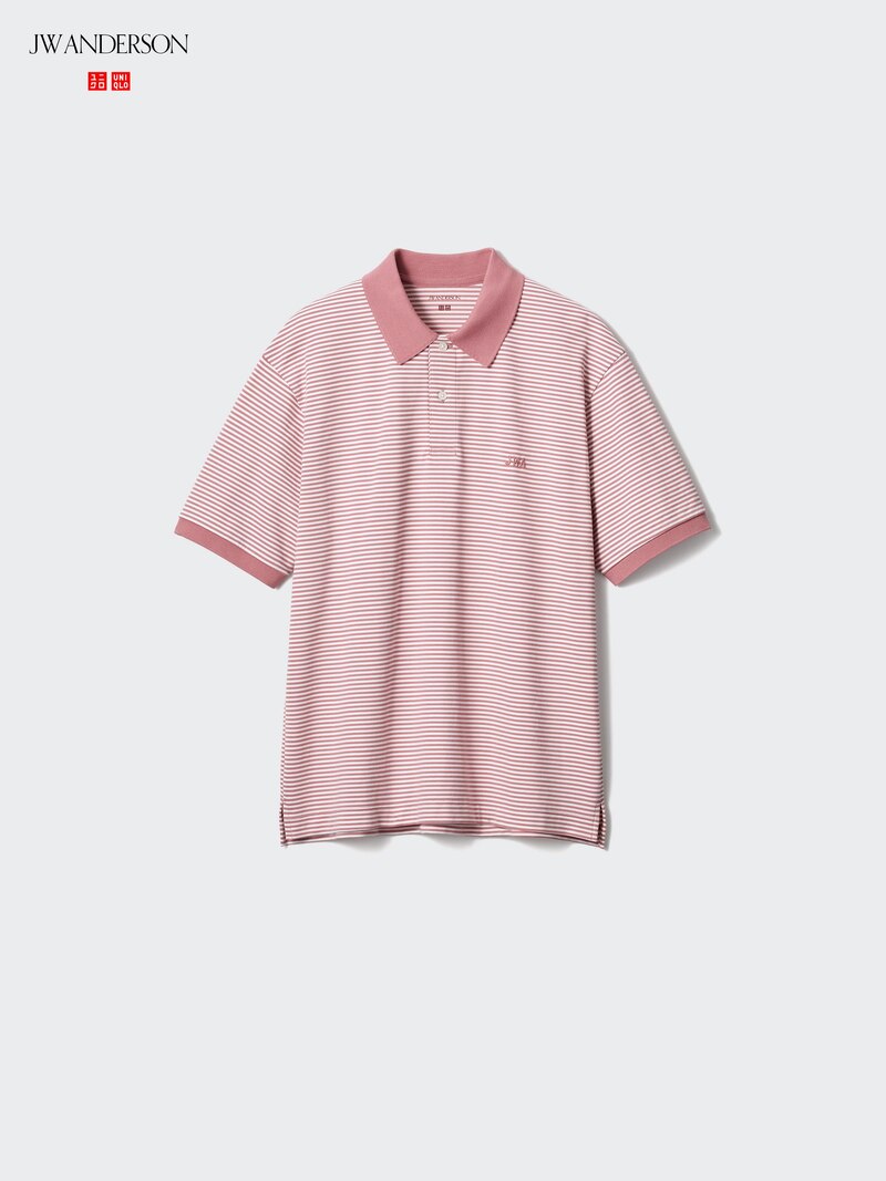 Поло из хлопкового пике с узкой полоской (dry) (синий)