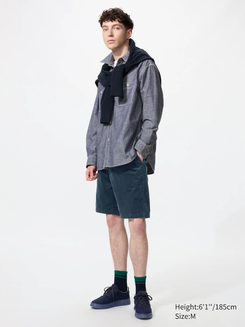 Кордовые шорты с легким кроем