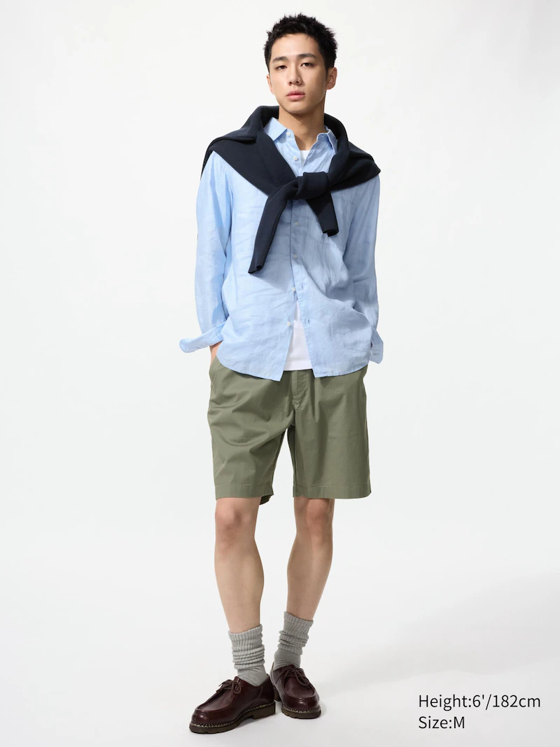 Шорты easy stretch цвета оливковый