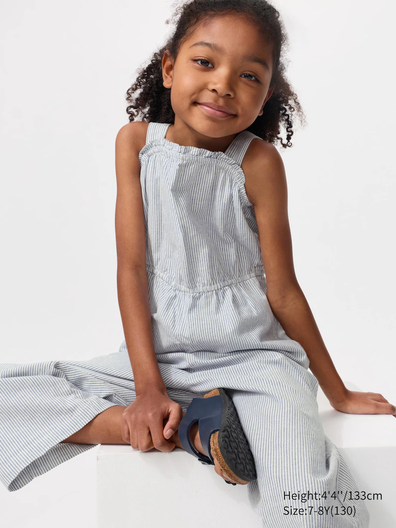 Комбинезон из льна (в полоску)