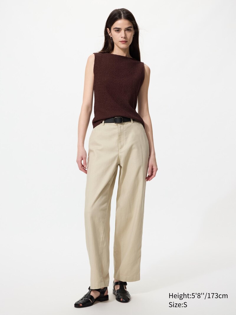 Майка с лодочным вырезом и сборкой (без рукавов) navy