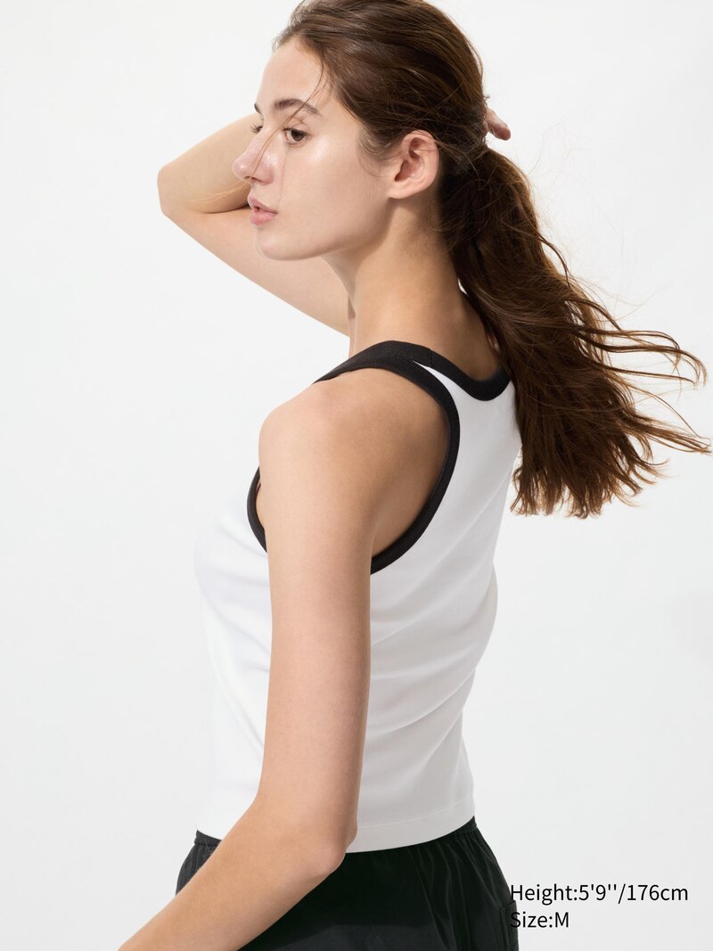 Мягкий жилет-топ с ребристой отделкой (ringer)