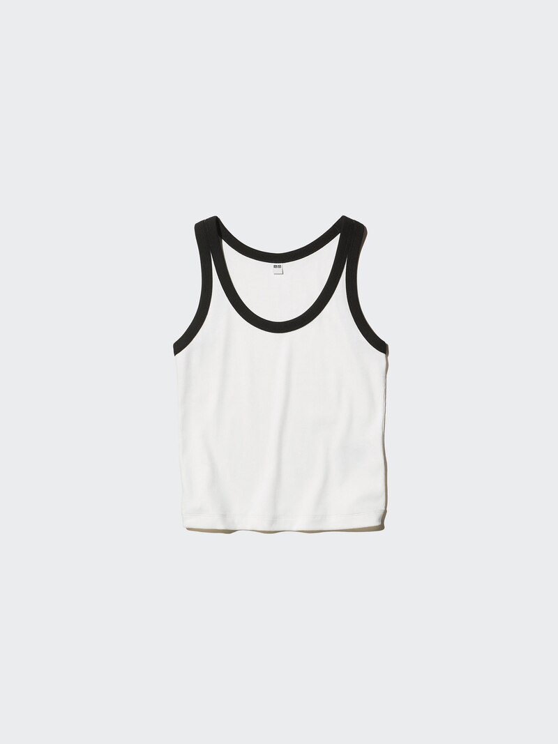 Мягкий жилет-топ с ребристой отделкой (ringer)