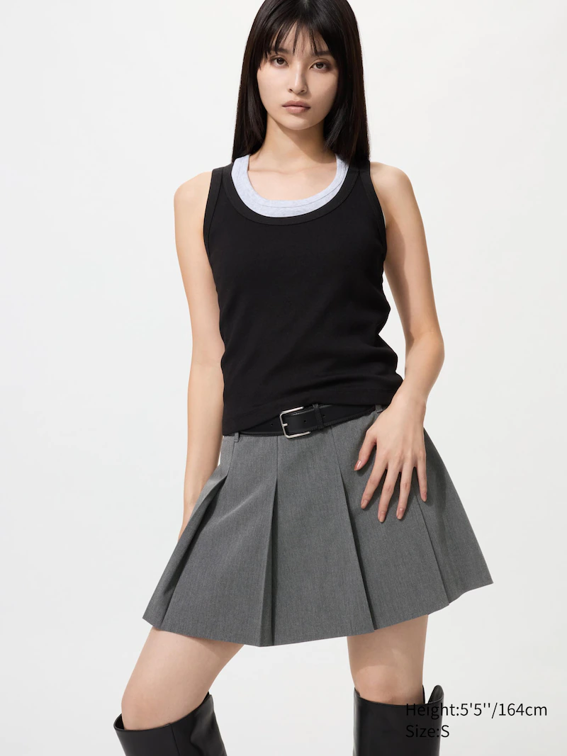 Мягкий жилет из ребристого трикотажа