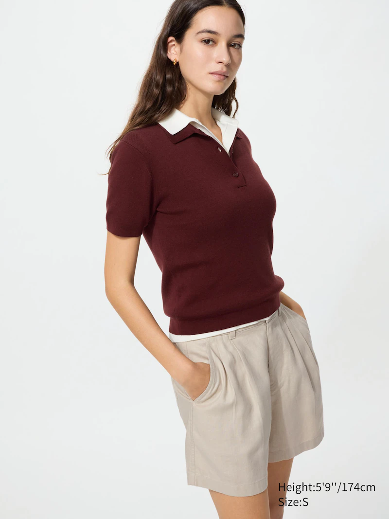 Шорты из льна и хлопка