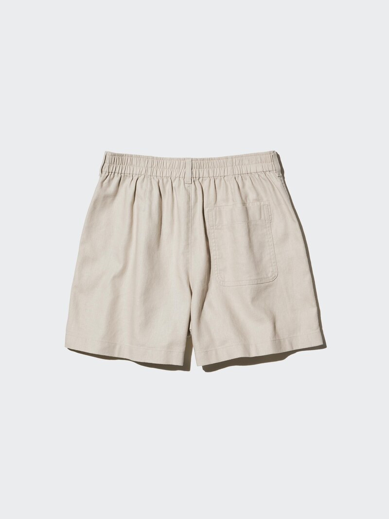 Шорты из льна и хлопка