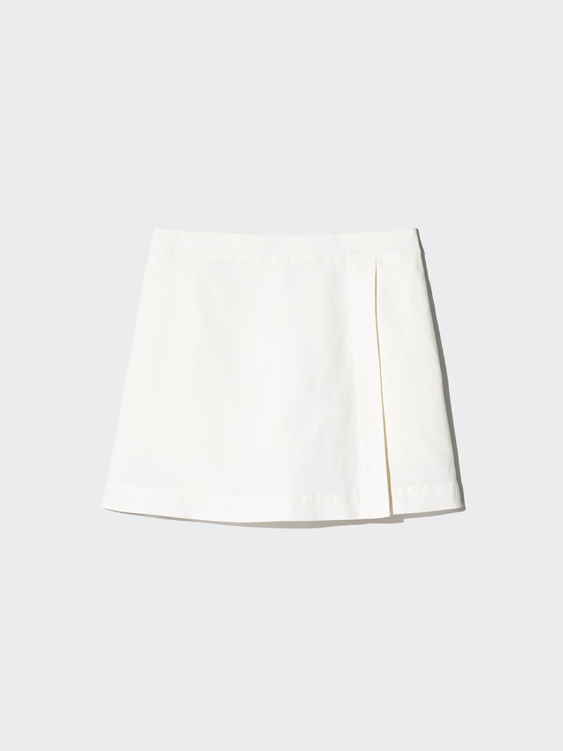 Юбка-шорты из льняной смеси (вино)