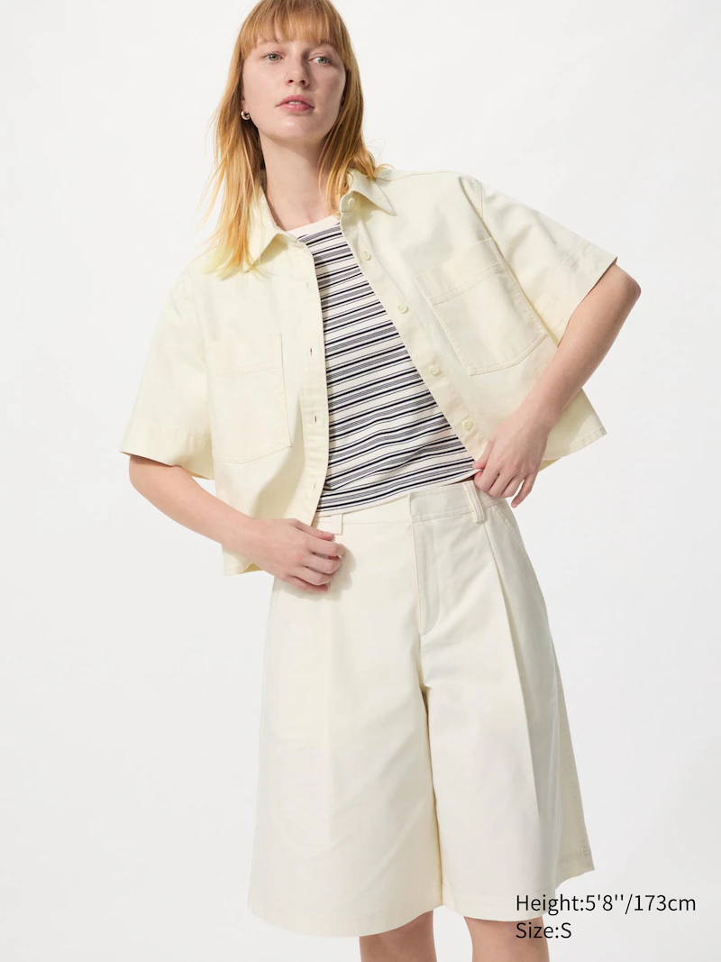 Шорты из джерси с плиссировкой