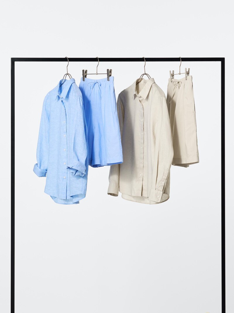 Шорты из льно-вискозной смеси linen blend easy