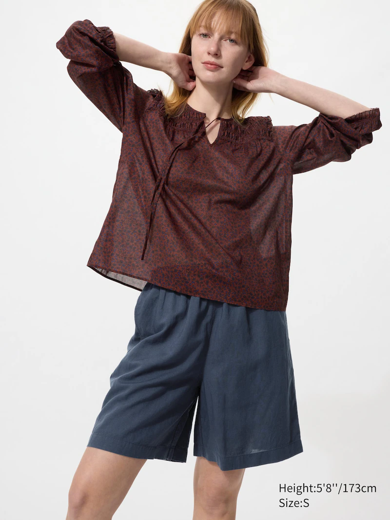 Шорты из льно-вискозной смеси linen blend easy