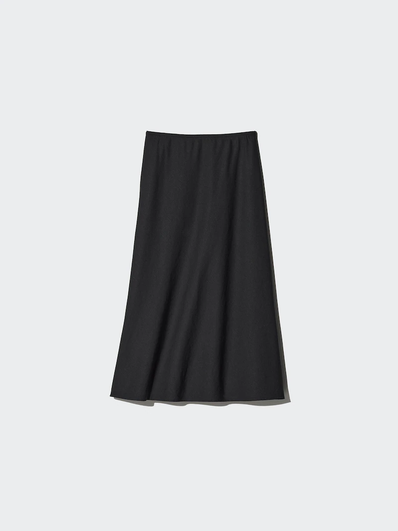 Юбка макси из смесового льна