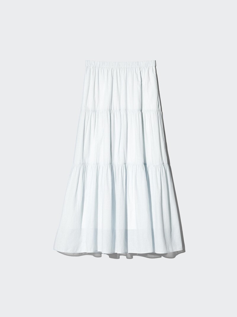 Макси-юбка с тире (в полоску)