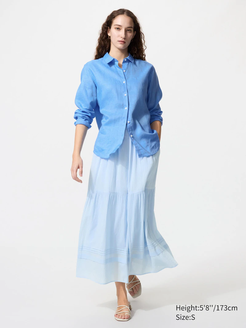 Макси-юбка с тире