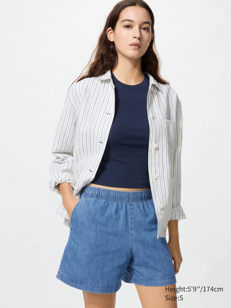 Джинсовые шорты из хлопка (cotton easy)