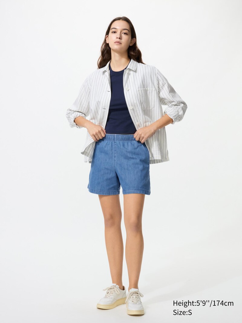 Джинсовые шорты из хлопка (cotton easy)