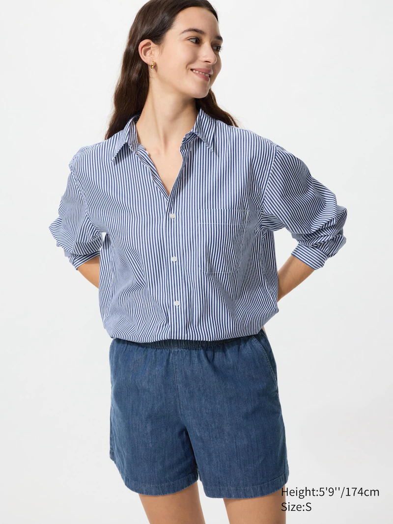 Джинсовые шорты из хлопка (cotton easy)