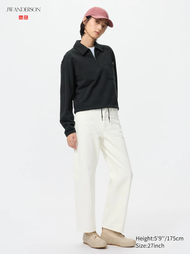 Джинсы прямого кроя (укороченные)