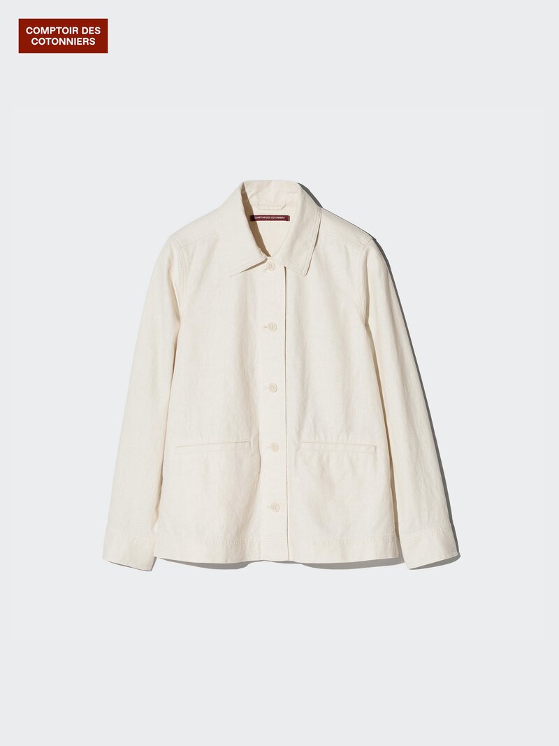 Льняно-хлопковый пиджак