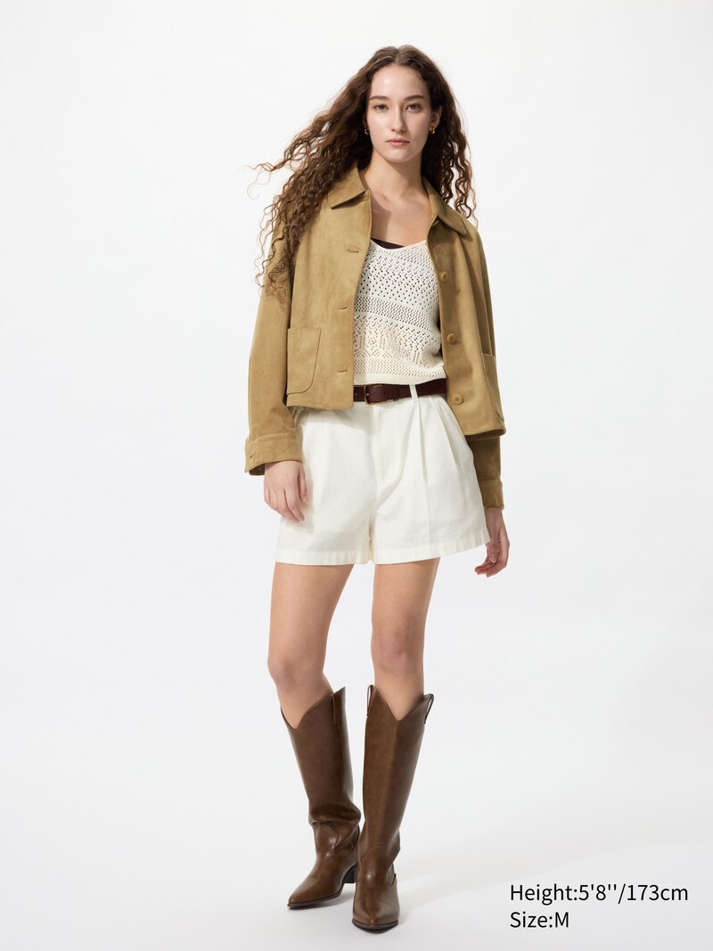 Мягкая короткая куртка из мягкой щетины